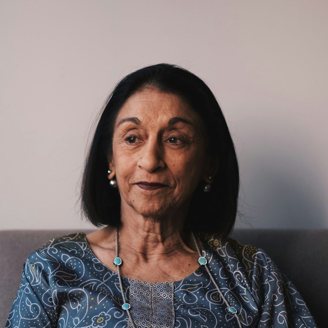 Portrait of an elegant senior woman smiling