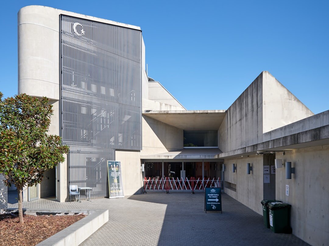 Bright entrance hall of a community center building
