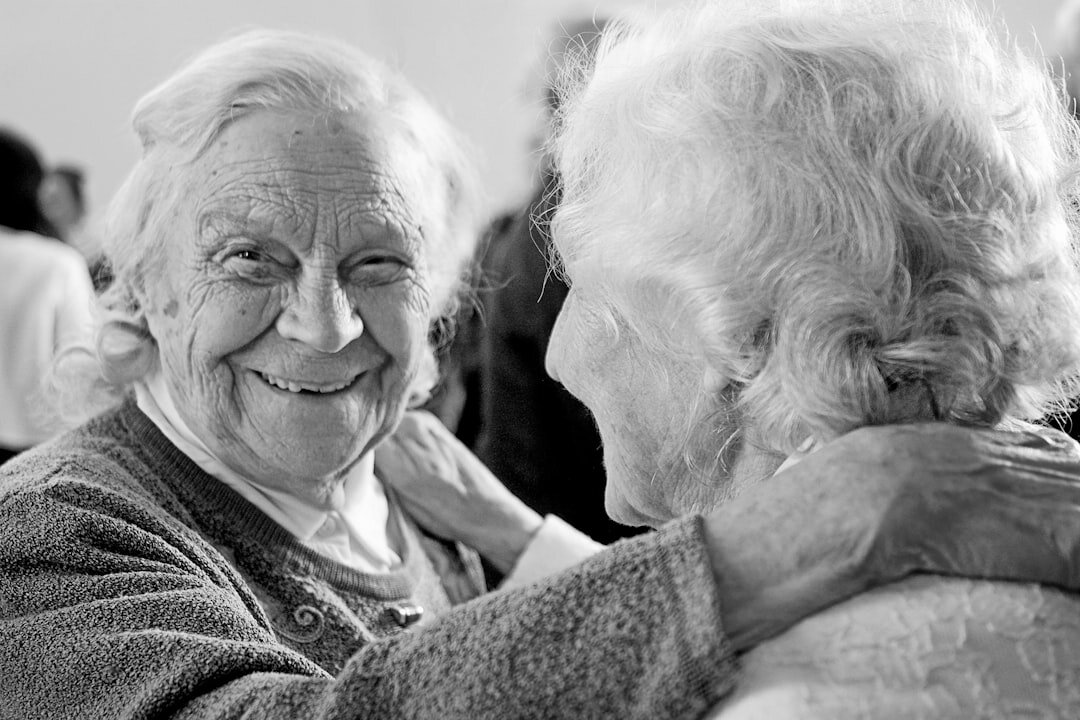 seniors laughing together